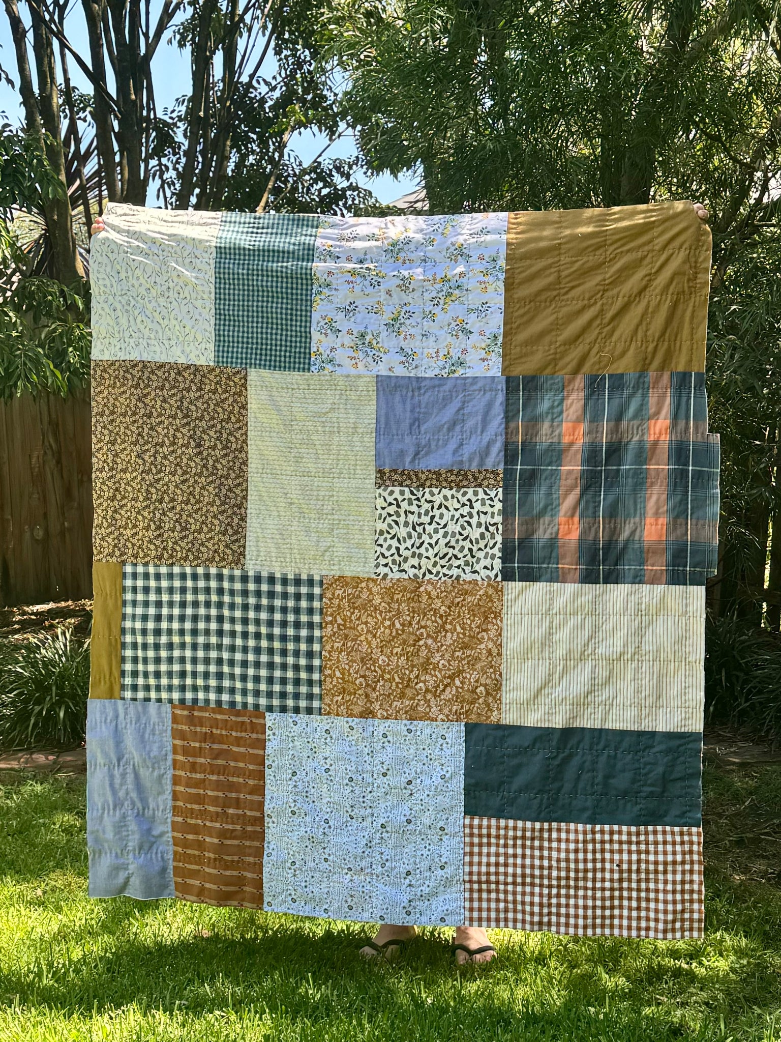 Big Patch Quilt by Hopewood Home fabric bundle kit - Throw Size